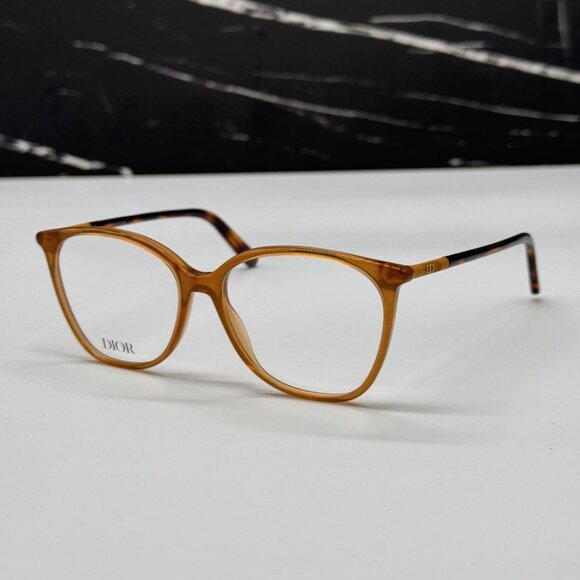 NEW MINICD O S6I 7000 BROWN WOMEN DIOR EYEGLASSES - Picture 1 of 8